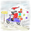Cartoon: Andiamo Babbo Natale (small) by legriffeur tagged natale,nikolaus,nicholas,christmas,weihnachten,santaclaus