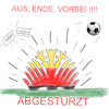Cartoon: Der Adler ist abgestürzt (small) by legriffeur tagged fußball,wm,fußballweltmeisterschaft,deutschland,dfb,nationalmannschaft,sport,wm2022