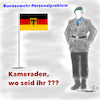 Cartoon: Personalproblem Bundeswehr (small) by legriffeur tagged bund,bundeswehr,verteidigung,verteidigungsminister,rekruten,rekrutenanwerbung,bundesregierung,freiwilligenarmee,karrierecenter,verteidigungsfähigkeit