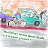 Cartoon: Radfahren in der City (small) by legriffeur tagged rad,radfahren,klima,city,radwege,verkehr,deutschland,autos,gesundheit,blechlawinen