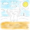 Cartoon: Saharastaub ade (small) by legriffeur tagged sonne,saharastaub,klima,wetter,wochenende,sonnenschein,schoeneswetter,deutschland