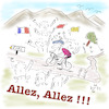 Cartoon: Tour de France (small) by legriffeur tagged latourdefrance,tourdefrance,sport,radsport,radrennen,legriffeur61,cartoon,cartoons