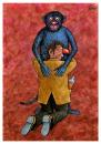 Cartoon: Maymun (small) by Makhmud Eshonkulov tagged alkohol,monkey,love