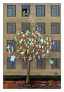 Cartoon: Tree in the City (small) by Makhmud Eshonkulov tagged tree,city,nature