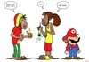 Cartoon: Mario Pilze (small) by Christoon tagged mario,pilze
