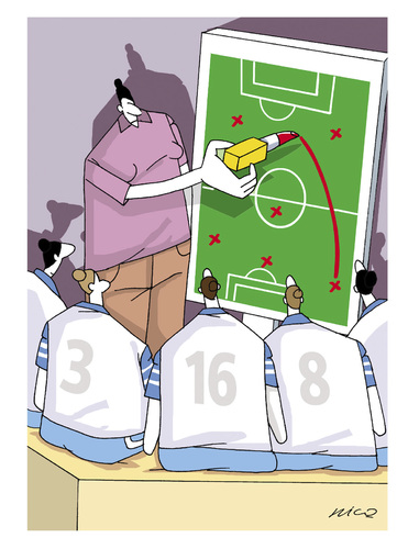 Cartoon: fussball (medium) by hicabi tagged hicabi