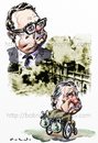 Cartoon: Allende and Pinochet (small) by Bob Row tagged allende pinochet chile imperialism cia kissinger neoliberalism