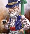 Cartoon: Freud-of-the-Pampas (small) by Bob Row tagged freud psychoanalysis buenosaires