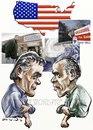 Cartoon: Romney Obama ready to rumble (small) by Bob Row tagged romney,obama,elections,vote,usa,democracy,crisis,unemployment,sandy,foreclosures