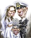 Cartoon: Royal wedding plus Tevez (small) by Bob Row tagged royal,wedding,kate,william,carlitos,tevez