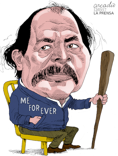 Cartoon: Daniel Ortega-Nicaragua. (medium) by Cartoonarcadio tagged ortega,nicaragua,dictatorship,central,america,latin