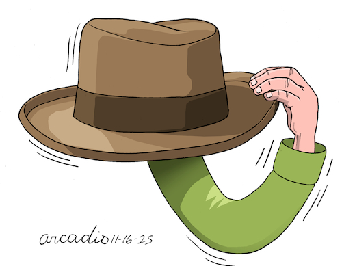 Cartoon: False diplomacy. (medium) by Cartoonarcadio tagged diplomacy,leaders,corruption