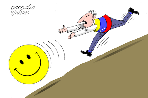 Cartoon: Impossible dialogue (medium) by Cartoonarcadio tagged venezuela,maduro,dictatorship