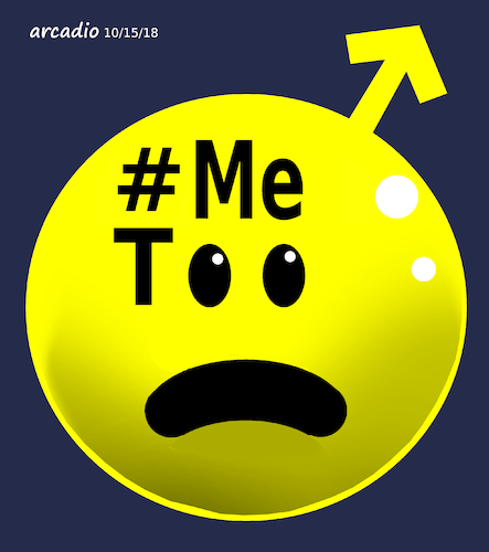 Cartoon: Me Too feminism and men. (medium) by Cartoonarcadio tagged men,women,society,relationship,love