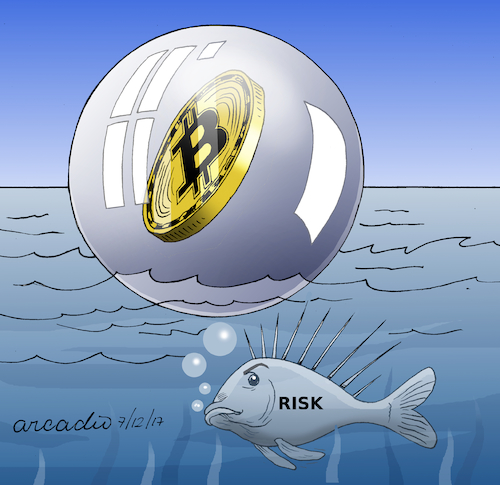 Cartoon: The amazing Bitcoin. (medium) by Cartoonarcadio tagged bitcoin,trade,finaces,economy,budgets