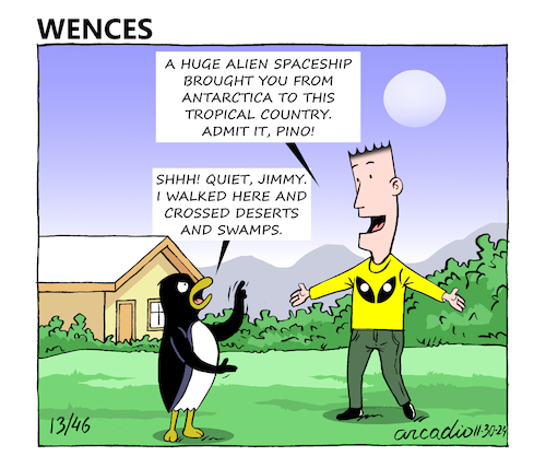 Cartoon: The adventures of Wences (medium) by Cartoonarcadio tagged comic,wences,humor