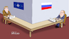 Cartoon: Dialogue table about Ukraine. (small) by Cartoonarcadio tagged ukraine,russia,gas,europe,usa,putin,biden