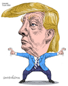 Cartoon: Donald Trump- USA (small) by Cartoonarcadio tagged trump elections usa america candidates democracy republicans politicians people