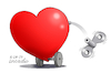 Cartoon: Peace and love in war times. (small) by Cartoonarcadio tagged love,peace,hope,education,dialogue