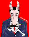 Cartoon: Political donkey. (small) by Cartoonarcadio tagged dictatorships,socialism,extremism