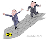 Cartoon: Putin Kim and he nuclear Hopsco (small) by Cartoonarcadio tagged putin kim jong un russia asia