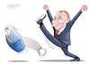 Cartoon: Putin without opponents. (small) by Cartoonarcadio tagged putin,russia,navalny,democracy,opposition,dictatorship
