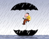 Cartoon: Staying alive. (small) by Cartoonarcadio tagged umbrellas,cartoon,humor,rain