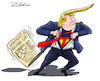 Cartoon: Super Trump. (small) by Cartoonarcadio tagged sanders,trump,us,elections,democrats,republicans