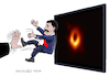 Cartoon: Testing the black hole discovere (small) by Cartoonarcadio tagged maduro venezuela black hole communism