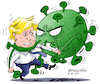 Cartoon: The big battle of Boris. (small) by Cartoonarcadio tagged boris,coronavirus,covid,19,england