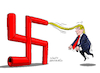 Cartoon: The extremist Trump. (small) by Cartoonarcadio tagged trump,us,government,washington