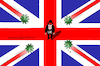 Cartoon: The last Covid attack in UK. (small) by Cartoonarcadio tagged pandemic coronavirus health united kingdom