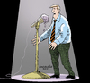 Cartoon: The man and the sweet microphone (small) by Cartoonarcadio tagged man,microphone,icecream,sweet,food