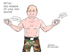 Cartoon: The power of life and death. (small) by Cartoonarcadio tagged putin,navalny,russia,opposition,europe