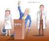 Cartoon: The run for president. (small) by Cartoonarcadio tagged biden,democrats,us,elections