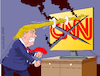 Cartoon: Trump hates CNN (small) by Cartoonarcadio tagged trump usa us president government press freedom