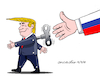 Cartoon: Trump...rope doll. (small) by Cartoonarcadio tagged trump,russia,friendship,usa