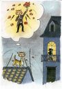 Cartoon: Middle of the night song (small) by Lv Guo-hong tagged cat,courtship