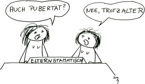Cartoon: Elternschicksal (medium) by Any tagged eltern,erziehung,kinder,alltag