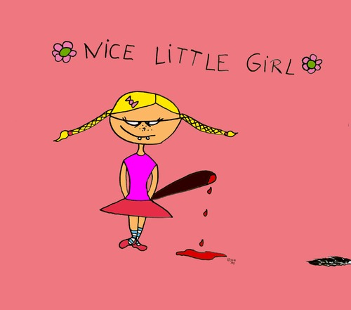 Cartoon: Nice little girl (medium) by Any tagged kind