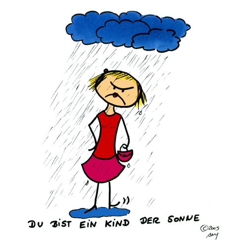 Cartoon: Sonnenkind (medium) by Any tagged leben,alltag,lebensfreude