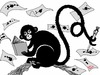 Cartoon: Monkeywriter (small) by Roodkapje tagged monkey,writer