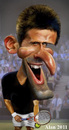 Cartoon: Novak Djokovic (small) by Alan HI tagged nole novak djokovic