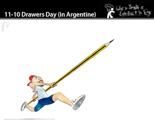 Cartoon: 11-10 Drawers Day in Argentina (medium) by PETRE tagged drawersday,argentina,drawers