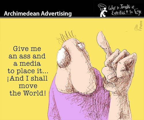 Cartoon: Archimedian Advertising (medium) by PETRE tagged advertising,archimedes