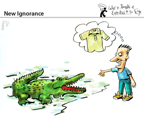 Cartoon: New Ignorance (medium) by PETRE tagged knowledge,education,information,marketing