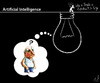 Cartoon: Artificial Intelligence (small) by PETRE tagged toughts