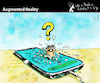 Cartoon: Augmented Reality (small) by PETRE tagged smartphones,reality,escape,virtuality