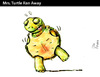 Cartoon: Mrs. Turtle Ran Away (small) by PETRE tagged love couples sex autosatisfaction