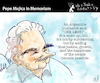 Cartoon: PEPE MUJICA IN MEMORIAM (small) by PETRE tagged uruguay,pepemujica,inmemoriam